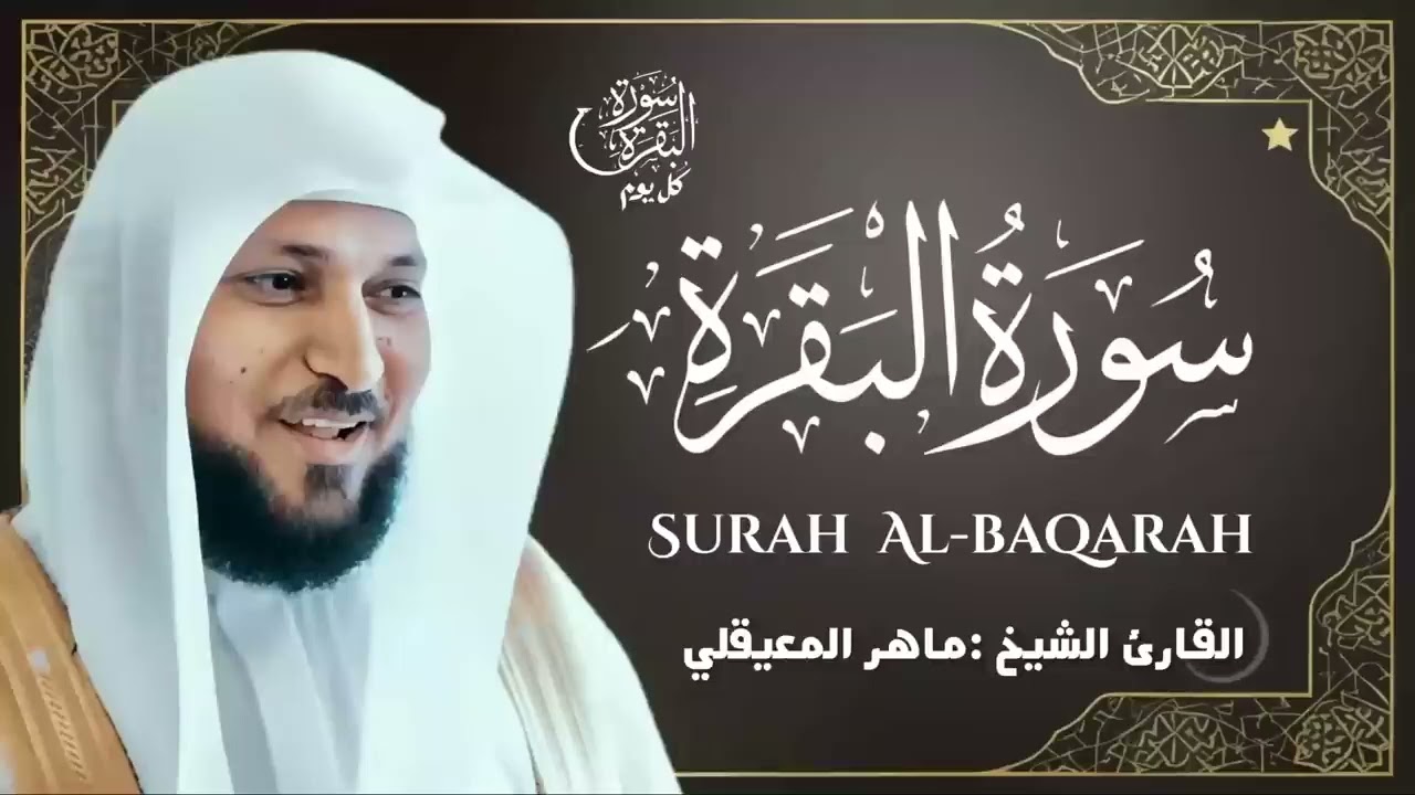 سورة البقرة كل يوم 🕒تلاوة هادئة للنوم 💤 لإمام الحرم المكي 🕋 ماهر المعيقلي surah baqarah