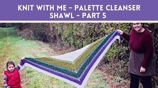 Knitting Expat - Knit With Me - Palette Cleanser Shawl - Part 5 - I Cord Bind Off & Blocking!