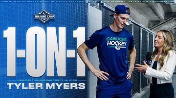 Tyler Myers 1-on-1 | Canucks Training Camp (Sep 18, 2025)