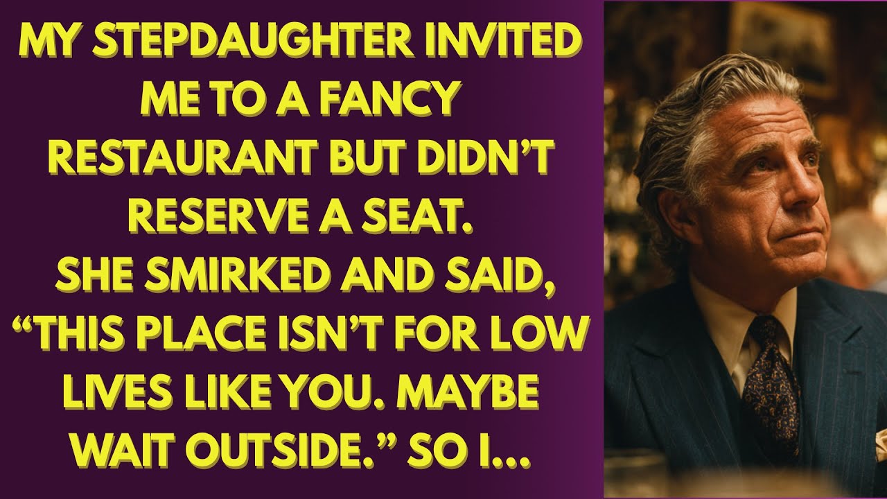 My stepdaughter kicked me out of dinner while everyone laugh, including my wife. So I left for good