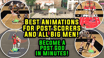 NBA 2K20 Best Animations For Post Scorers And Big Men! Best Post Fades Post Hop Shots Contact Dunks