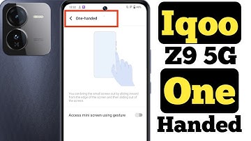 How to enable one-handed mode in Iqoo Z9 5G || Iqoo Z9 5G me one-handed mode kaise enable kare ||