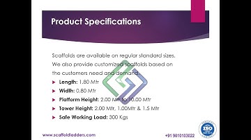 Single Width Aluminum Scaffolding Tower