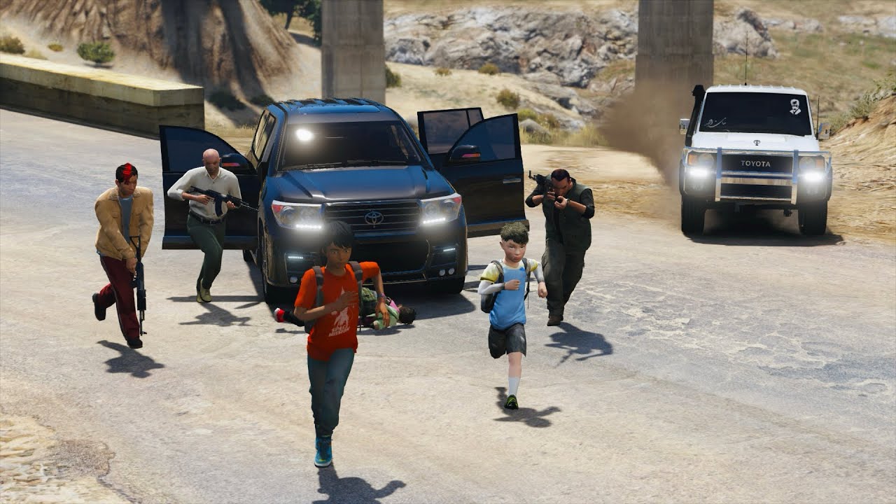 مجرم يتنكر بوش الطيبه ليخطف الأطفال !! فماذا فعل راعي الشاص من اجلهم || قراند 5 - GTA V