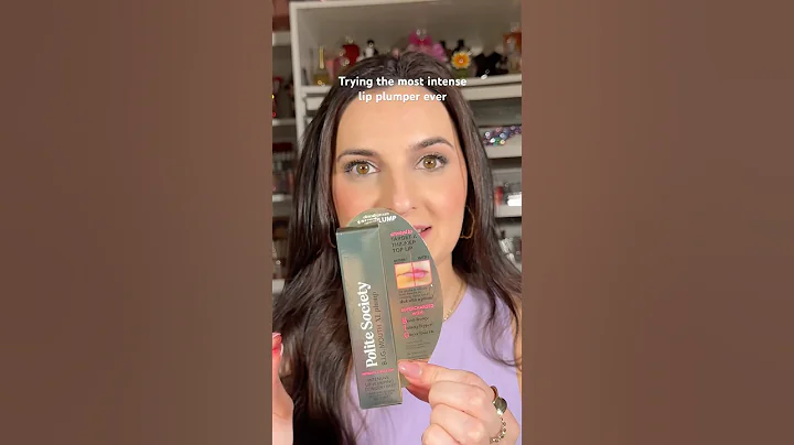 Trying the most intense lip plumper ever #shorts