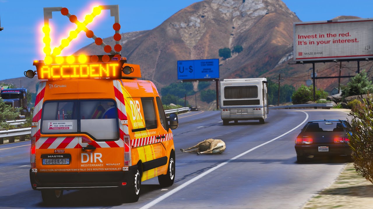 [GTA 5] 🆘 IMMERSION AVEC UN PATROUILLEUR AUTOROUTIER DE LA DIR #22