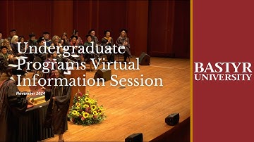 Undergraduate Programs Virtual Information Session