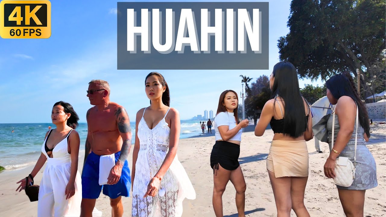 [4K] Walk around Hua Hin 2025, Thailand today. Royal resort, quiet and respectable.