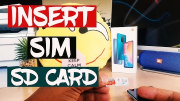 How To Insert SIM & SD Card In XIAMO Redmi Note 9