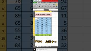 ALT + = दबाते ही Total 😱 | Excel Viral Trick Total in 1 Second ⚡Excel Magic Trick ✨