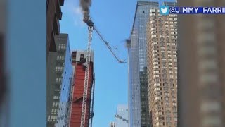 Streets closed near area of crane collapse in NYC