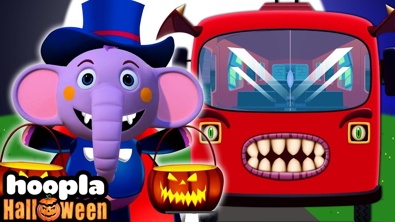 Children's Favourite Halloween Rhymes: Scary Wheels On The Bus + Halloween Cartoons