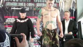 Scott Smith, Nick Diaz, Joe Riggs and Phil Baroni Strikeforce Weigh-Ins