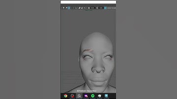 👁️ Eyebrows grooming part 2 #xgen #3d #3dartist #process #speedvideo #grooming #maya