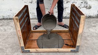 DIY - Cement Ideas Tips / Create molds and cast beautiful outdoor coffee tables from wood and cement
