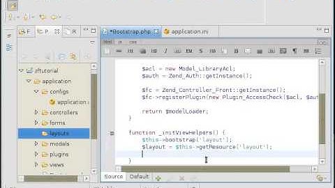 Zend Framework 1.8 tutorial 6 zend_layout and view helpers part 1.