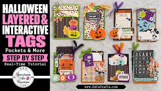 Paper Scraps + Die Cuts + Journaling Cards = Interactive Halloween Tags!