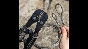 How to connect wire rope and aluminum sleeve with iCrimp 1608MC?