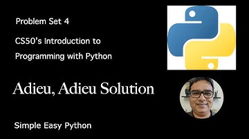 Adieu Adieu CS50P Solution – Problem Set 4