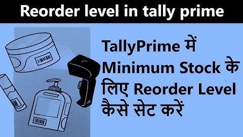 Reorder level in tally prime || Minimum Reorder Quantity ||Simple Reorder Level