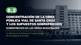 8.2. Concentración de la obra pública de Santa Cruz y supuestos sobreprecios en obras investigadas.