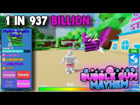 Bubble Gum Mayhem - x1 Mythic Jester🎭🃏(New OP Secret) Roblox