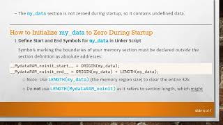 Details How to Initialize a Custom Memory Section (my_data) During Startup in ARM Bare-Metal Guide