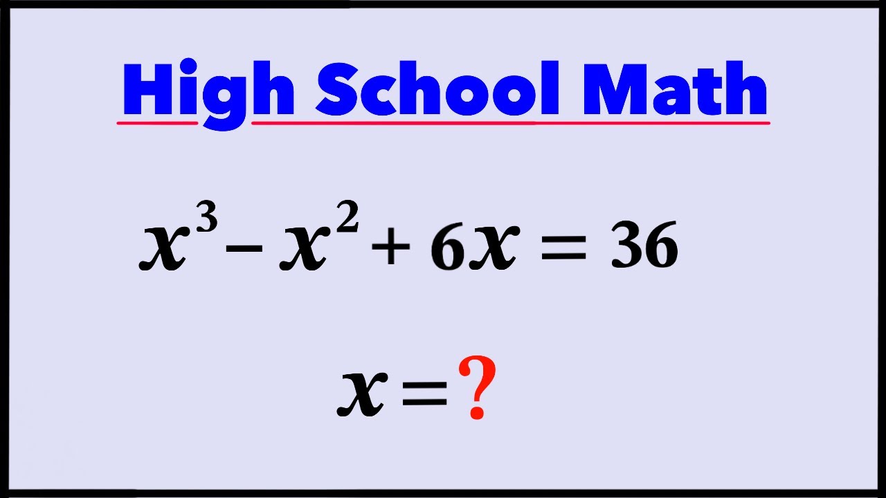 High School Mathematics Tournament L Find The Value Of X YouTube High school mathematics tournament l find the value of x youtube