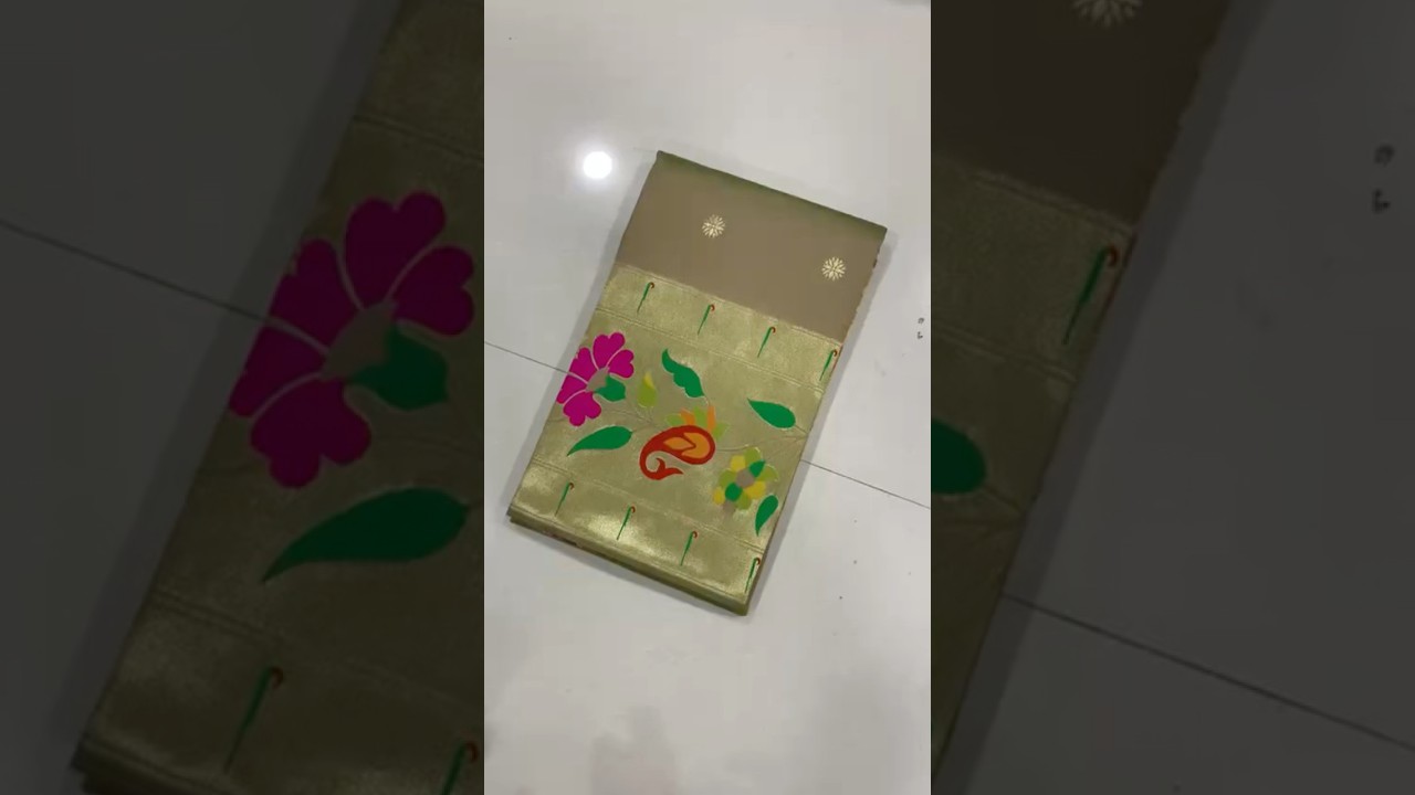 Soft Silk Mango Flower Design Paithani Saree