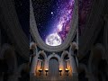 4K Marble Throne Room at Night | No Music, Just Braziers Burning Under a Cosmic Sky