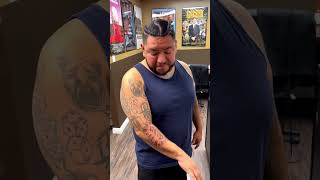 I can’t believe my client’s Reaction to his Tattoo!  #shortsmaschallenge #shorts #tattoo #Viral