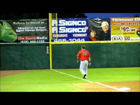 Tommy Thompson, Kannapolis Intimidators manager, ejected  2 - @ Hickory Crawdads, NC - May 23, 2013