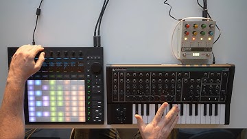 Dark jam with Ableton Push 3, PWM Malevolent, and Hologram Chroma Console