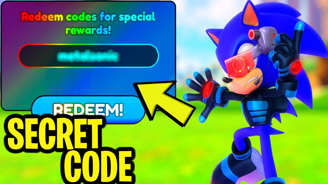 SECRET CODE FOR STEALTH SUIT SONIC IN SONIC SPEED SIMULATOR YouTube