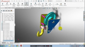 CRANE HOOK PULLEY BLOCK ASSEMBLY | SOLIDWORKS | COMPLETE TUTORIAL
