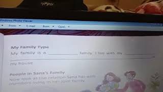 CBSE EVS For Class 2 | Chapter 3 - My Family | Exercise - Fill in the blanks