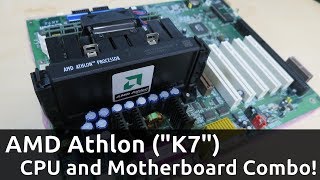 Close look at AMD Athlon (Slot A &quot;K7&quot;) Motherboard &amp; CPU - Akihabara Junk Finds