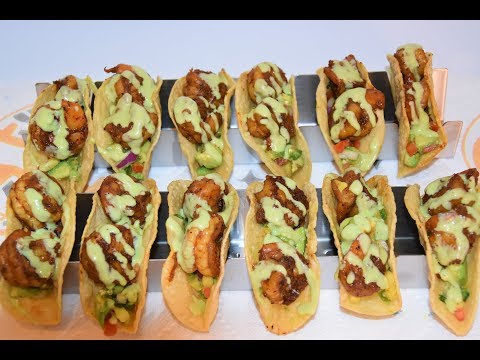 Old Bay Shrimp Tacos - Shrimp Tacos Cilantro Lime Sauce - Shrimp Taco Recipe
