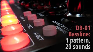 Db-01 Bassline One Pattern, 20 Sounds No Talking