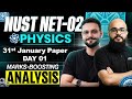 NUST NET 02 31st January Physics Solutions | NUST 02 Physics Questions | NET 02 Physics Paper
