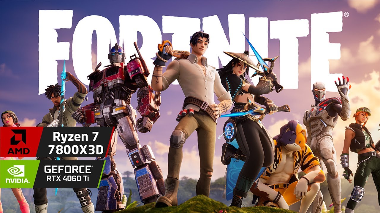Ryzen 7 7800X3D & RTX 4060 Ti | Fortnite | Performance mode, Epic 