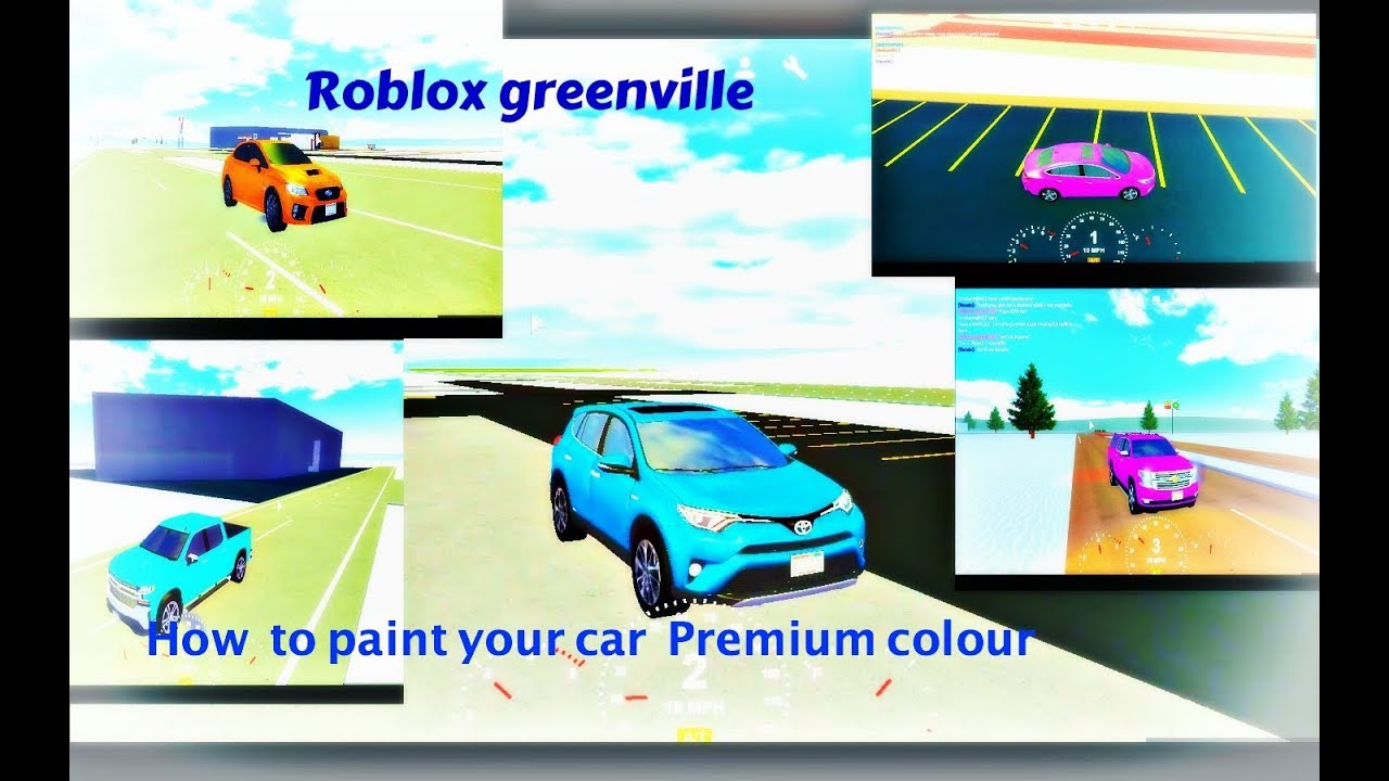 Roblox Greenville Beta How To Paint Your Car In Premium Colour Youtube - roblox greenville game pass bug how to get free stuff from