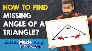 How to Find the Missing Angles of a Triangle with Only one Angle | Missing Angles of a Triangle