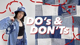 How To Make Patchwork Denim Watch This Video Before Making Anything Patchwork