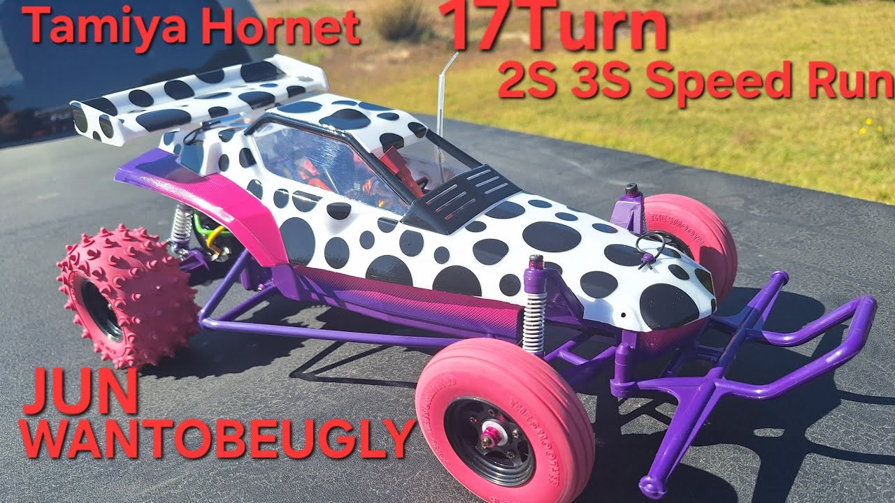 Tamiya Hornet Jun Watanabe 17 turn 2s 3s speed run #holmeshobbies