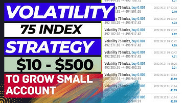 ACCOUNT FLIP 10$$ TO 500$$ TRADING VOLATILITY 75