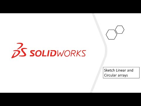Solidworks 7- Linear and Circular Arrays in Sketches