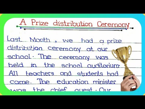 essay on prize distribution function