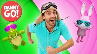 "¡Rodeo de Conejos y Tortugas!" 🐰 🐢 Juego de Baile Rápido o Lento | Danny Go! Canciones para Niños screenshot 2