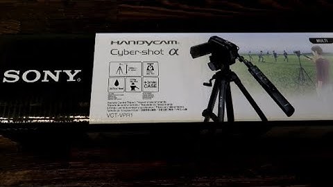 (Unboxing) Sony VCT-VPR1 Remote Control Tripod